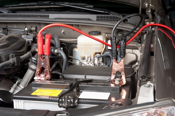 Battery testing with jumper cables