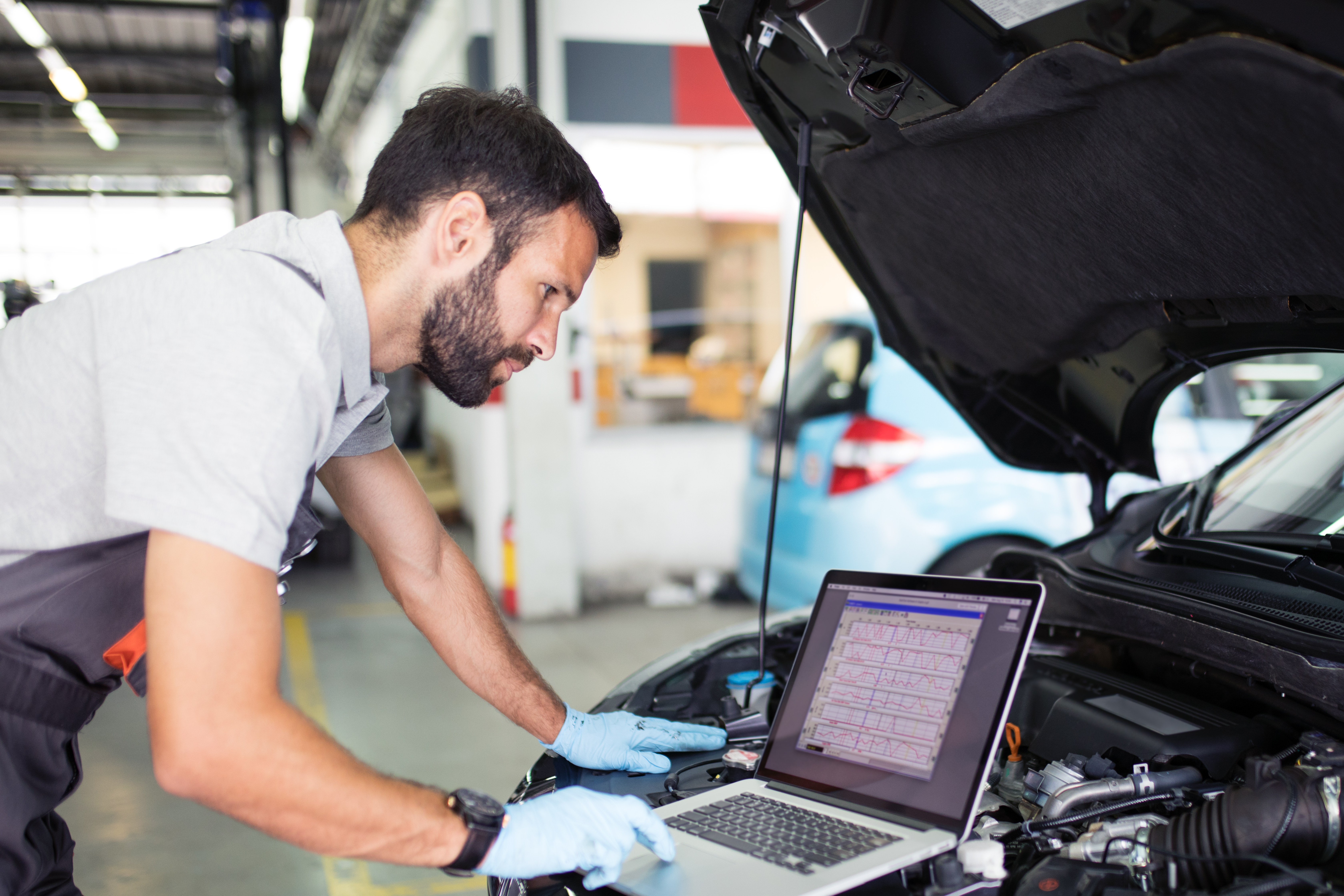 At car service